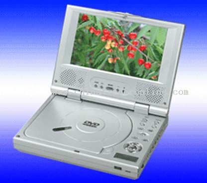 Portable DVD player with 7 inch TFT LCD screen from China